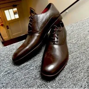 NWT Men Versace 1969 Eric Brown Genuine Leather Lace Up Dress Shoes Used Leather Shoes - 2,803 For Sale on 1stDibs | used  main image 4